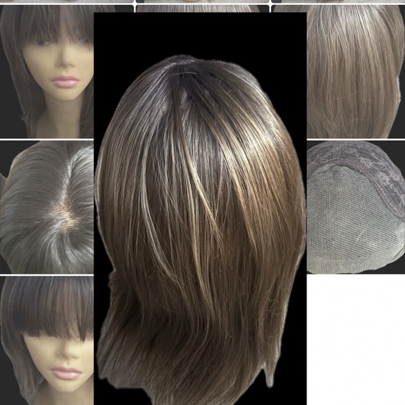(3) Three  16”  Layered Lace  Front Low Density Synthetic Wig - Picture 2 of 6